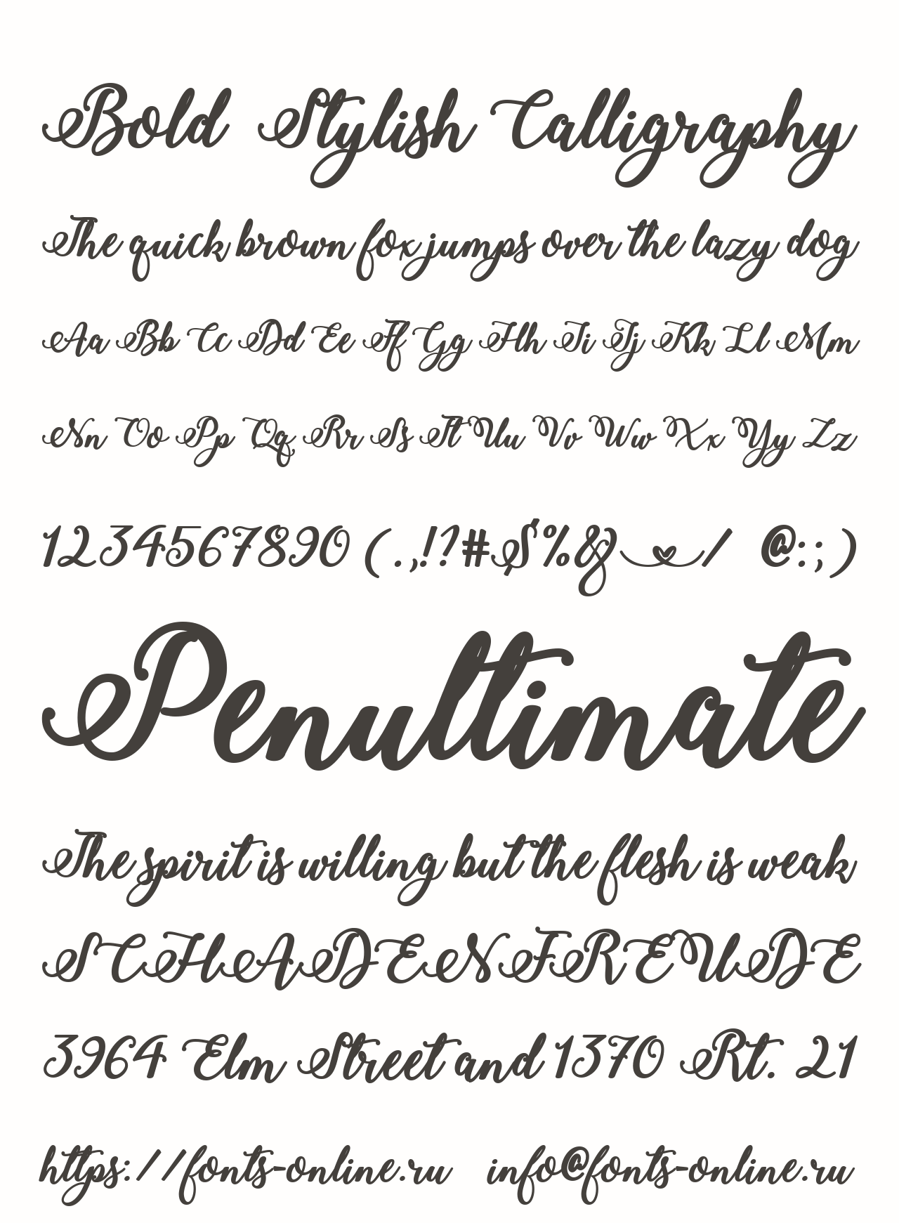 Bold Stylish Calligraphy Free Font Download